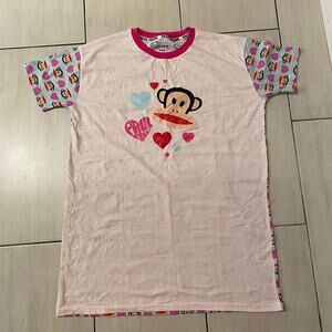 NEW PAUL FRANK MONKEY FACE HEARTS PAJAMA DRESS SZ XL WOMENS! - 0187
